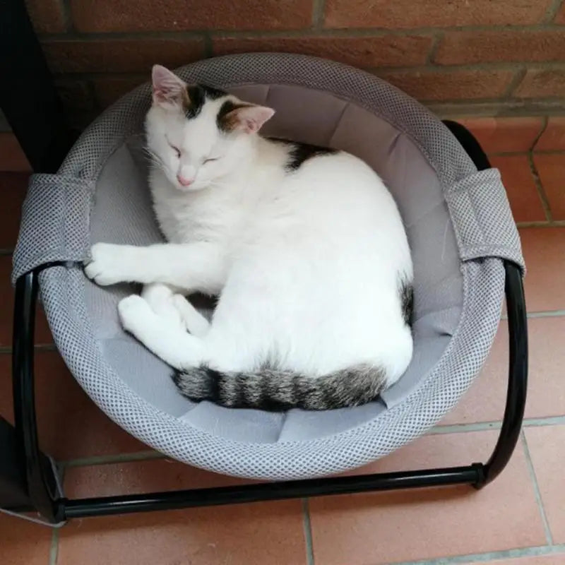 Premium Detachable Washable Pet Hammock - Cozy Rocking Chair Bed for Cats