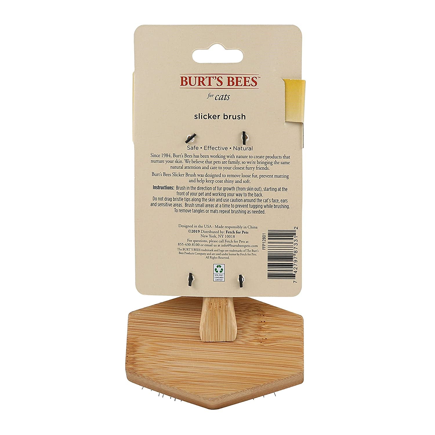 Slicker Brush for Cats | Removes Loose Fur, Prevents Matting & Promotes a Shiny Coat