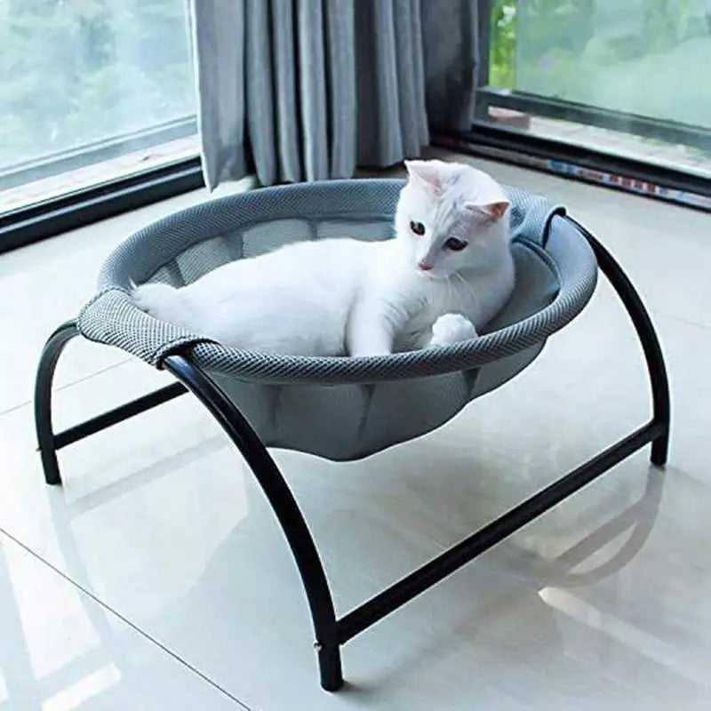 Premium Detachable Washable Pet Hammock - Cozy Rocking Chair Bed for Cats