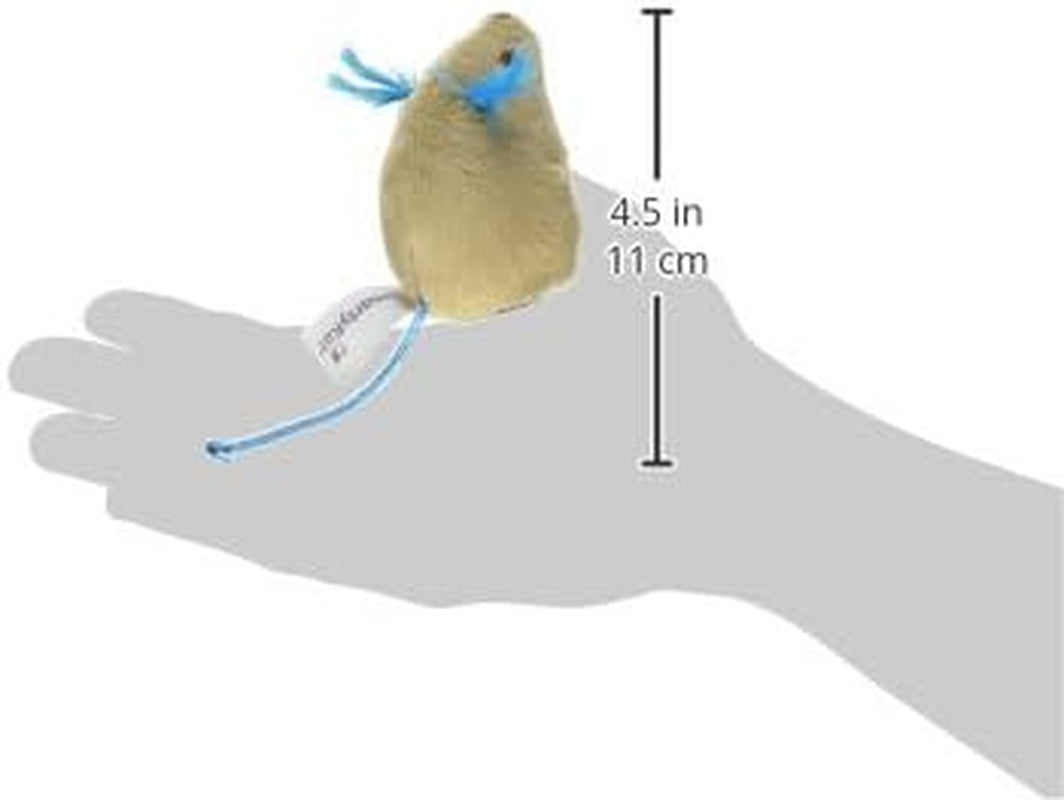 Mouse Mates Plush Catnip Cat Toys – 2 Count (Brown & Gray)