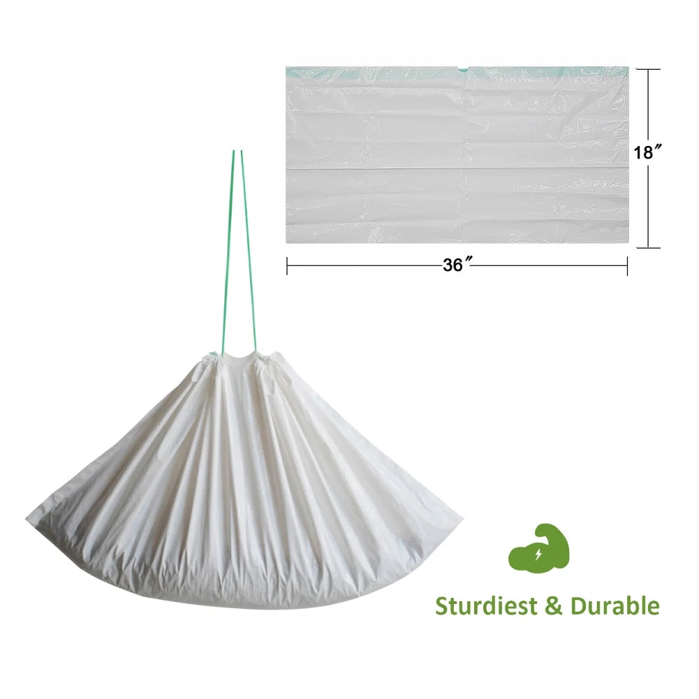 Hyper Cat Jumbo Cat Litter Box Liners – Drawstring, Extra-Strong, Tear-Resistant