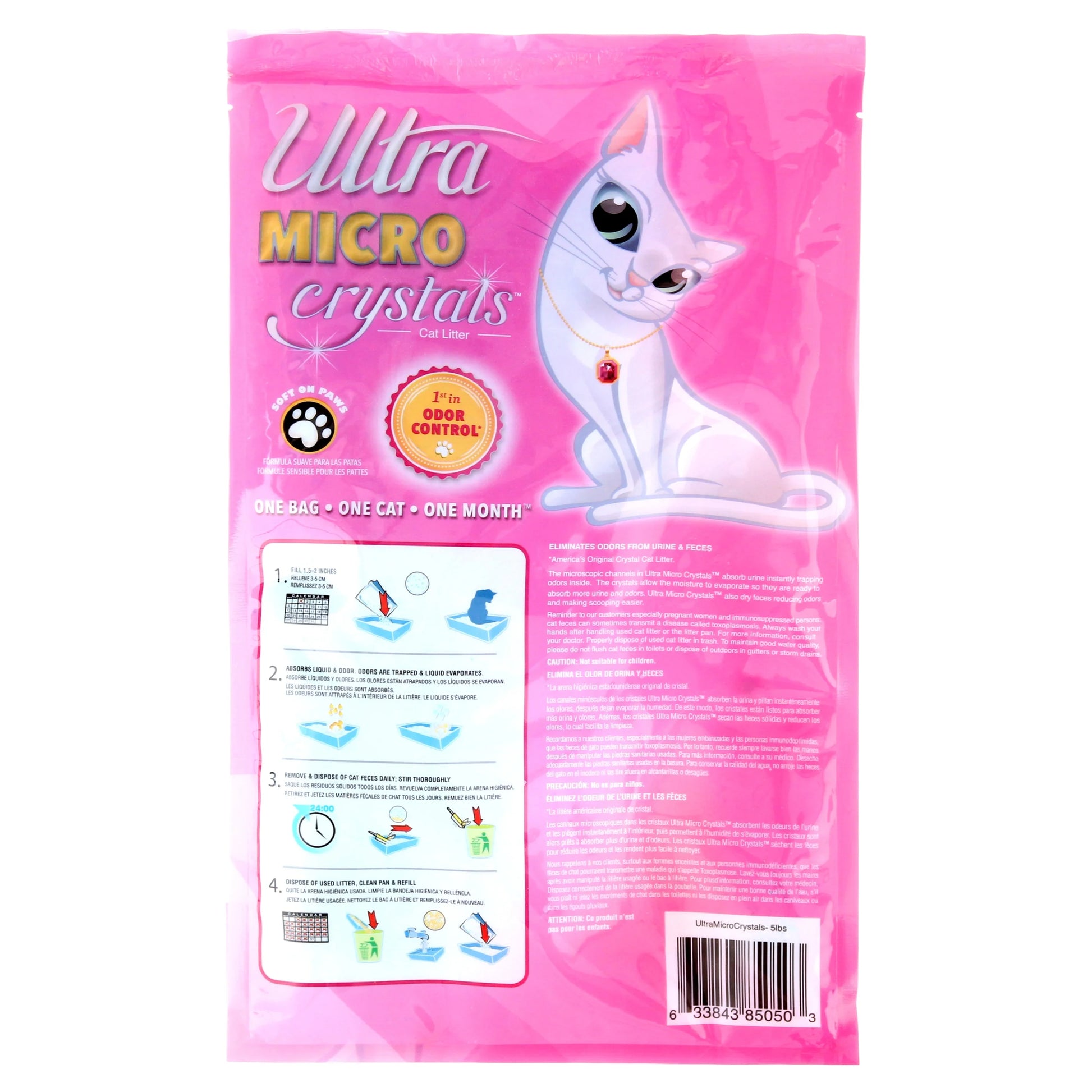 Micro Crystals Cat Litter – 5 lbs