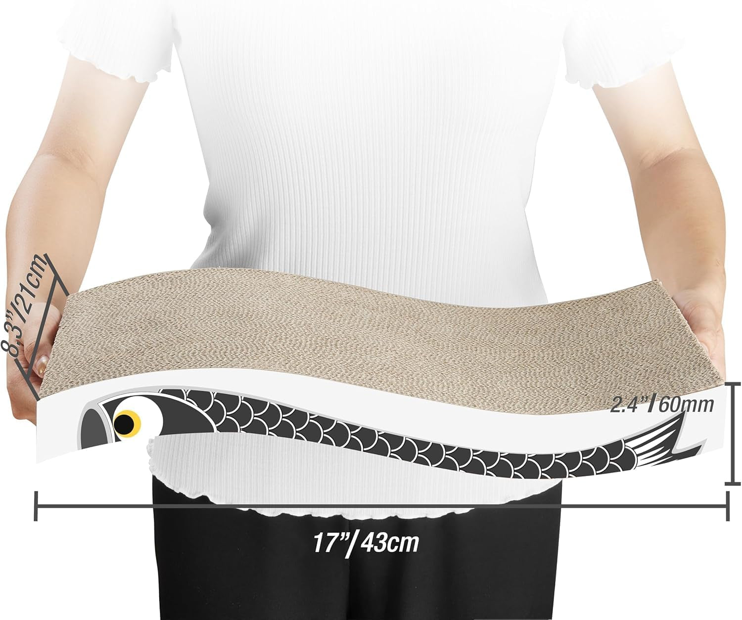 Durable Cat Scratcher Pad – Heavy-Duty Cardboard Board with Catnip, Double-Sided & Eco-Friendly