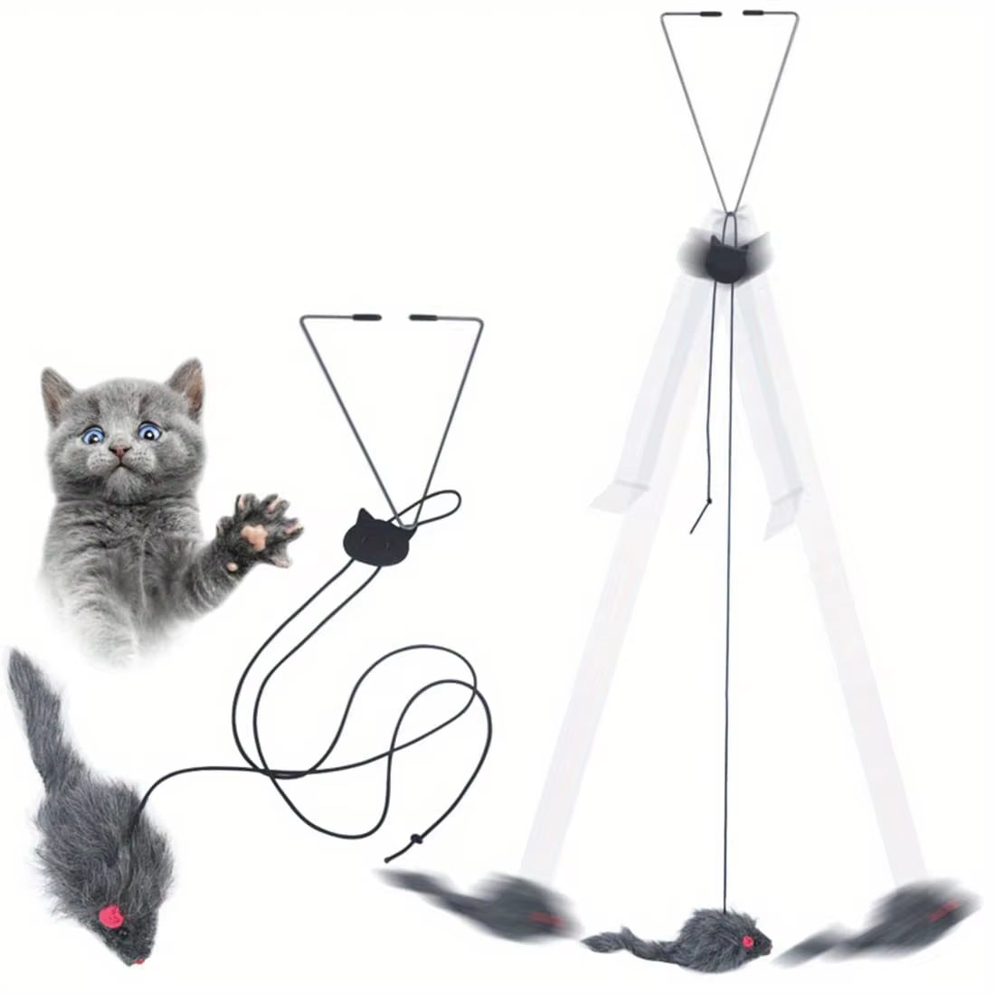 Door Hanging Cat Toy – Interactive Toy for Cats and Kittens