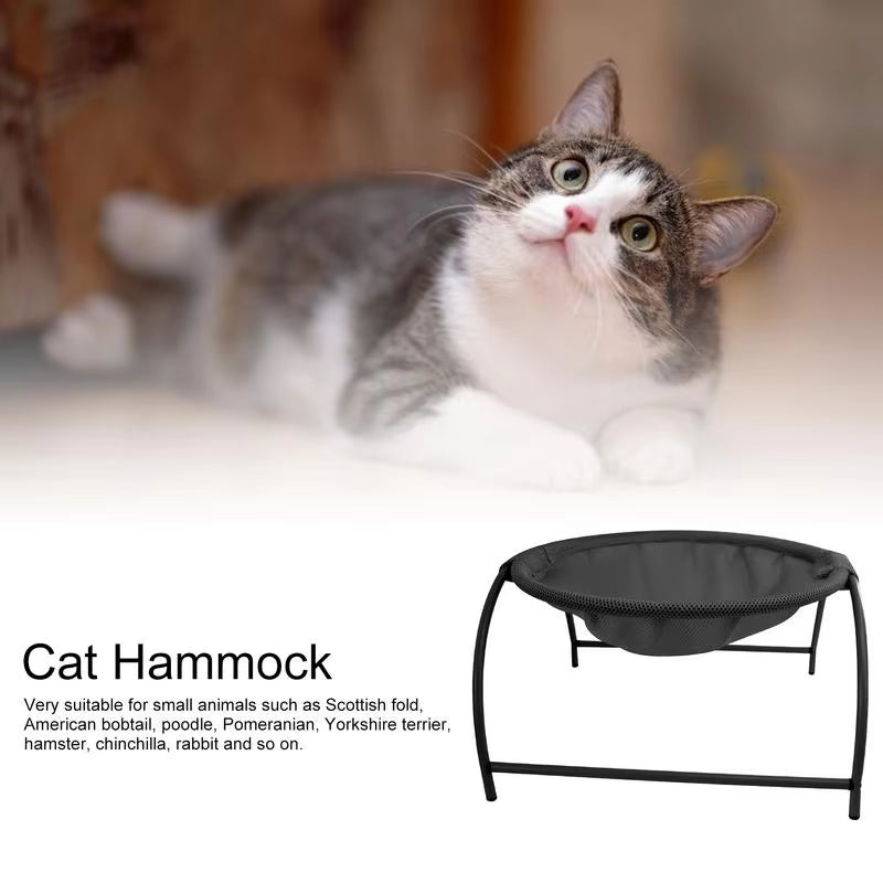 Premium Detachable Washable Pet Hammock - Cozy Rocking Chair Bed for Cats