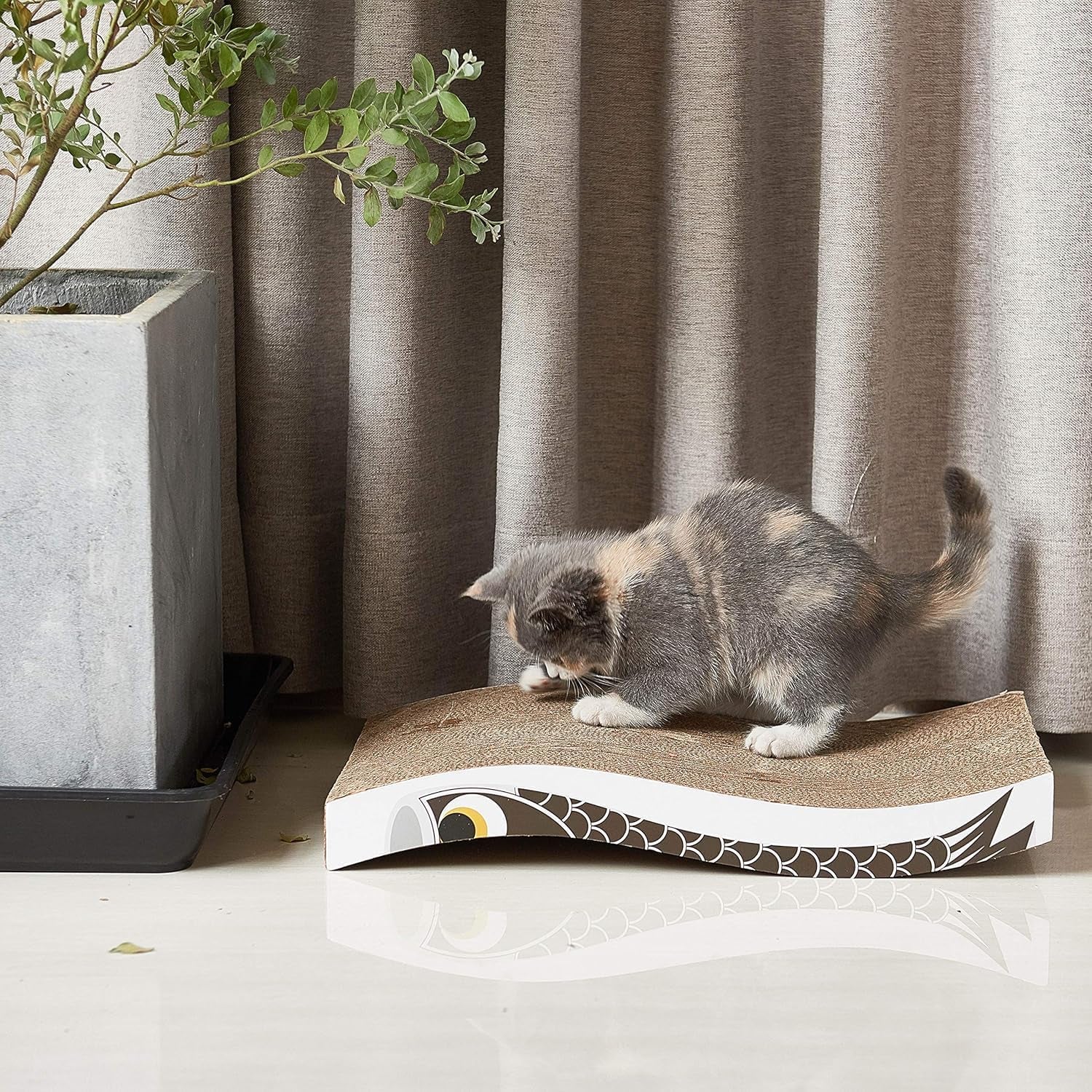Durable Cat Scratcher Pad – Heavy-Duty Cardboard Board with Catnip, Double-Sided & Eco-Friendly