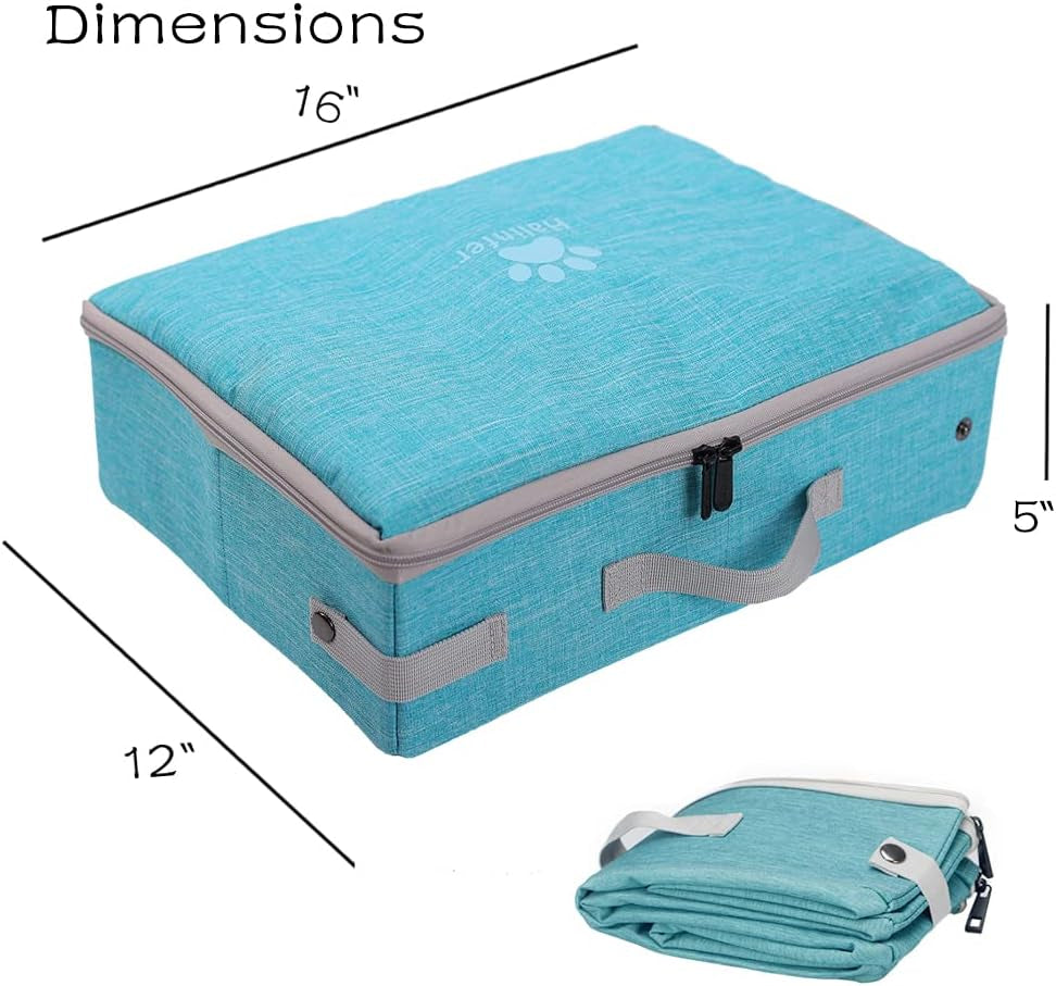 Portable Cat Travel Litter Box with Lid – Collapsible, Waterproof & Easy to Clean