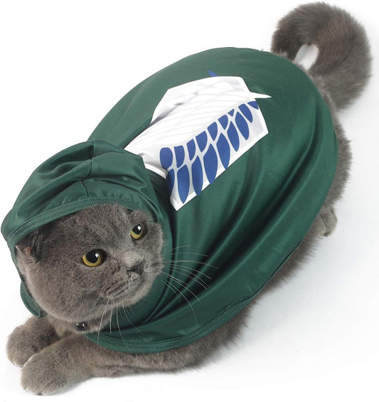 Adorable Cat Halloween Costume - Attack on Titan cloak (Medium Size)
