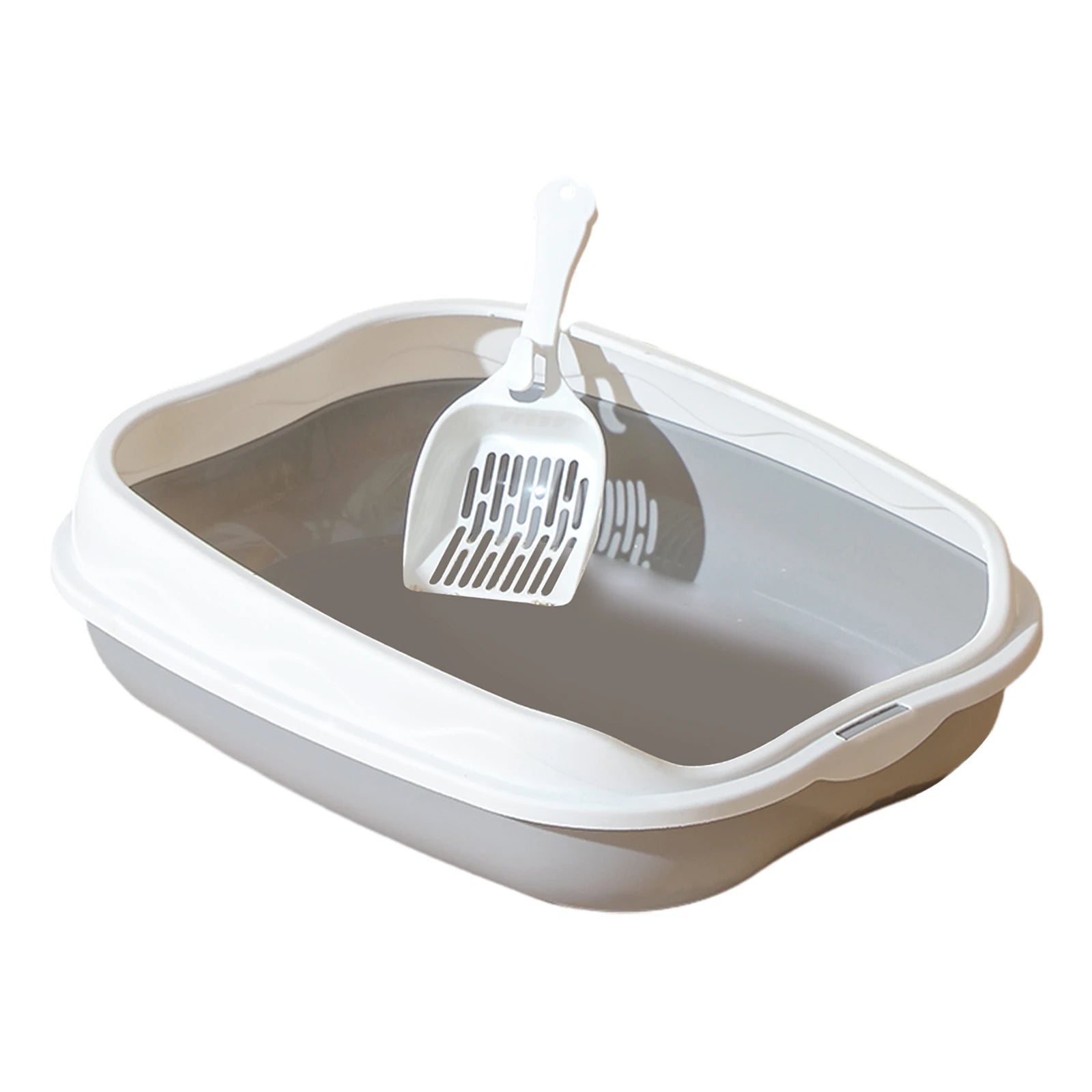 Portable Semi-Closed Cat Litter Box – Removable, High-Sided Design for Cats