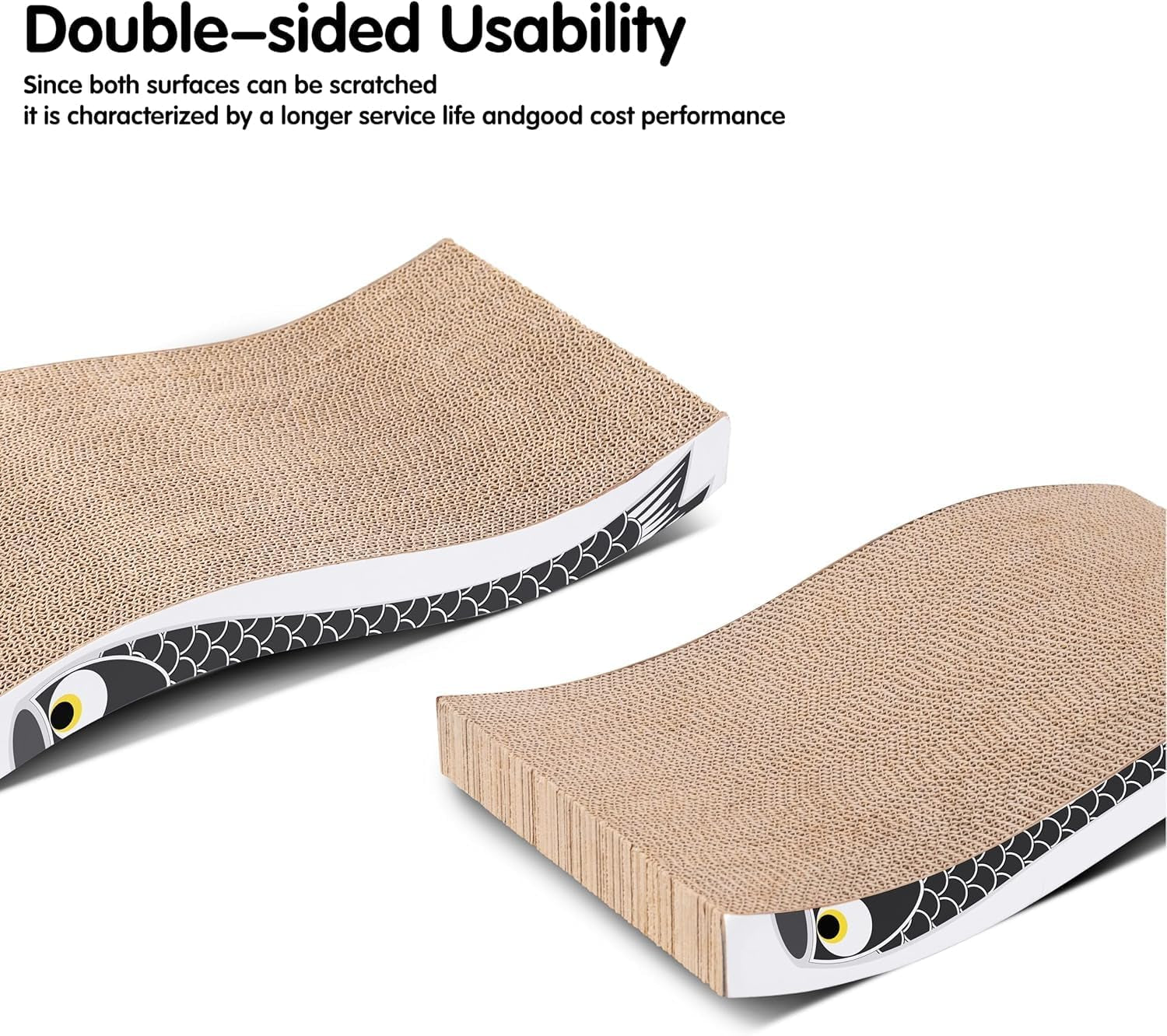 Durable Cat Scratcher Pad – Heavy-Duty Cardboard Board with Catnip, Double-Sided & Eco-Friendly