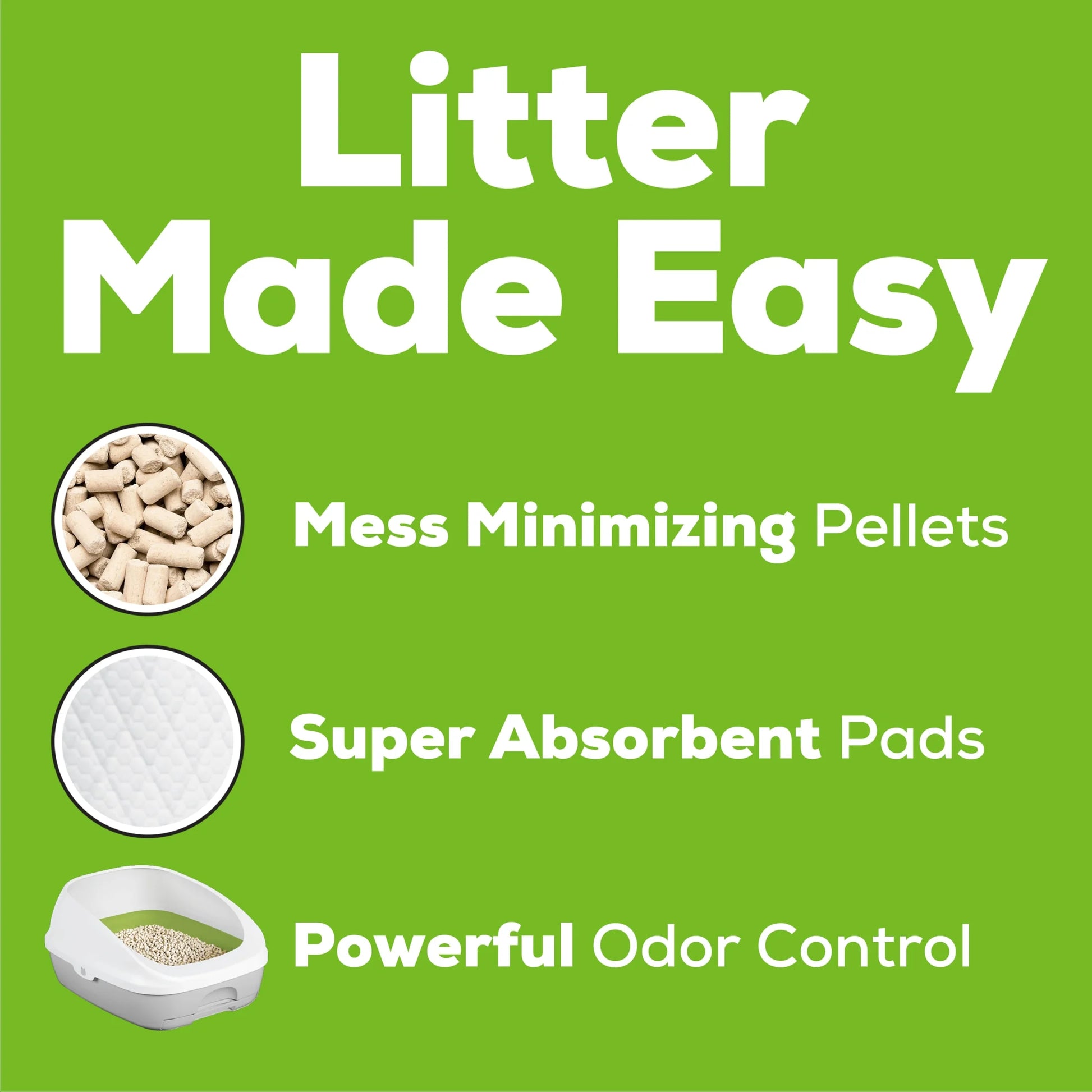 Purina Tidy Cats BREEZE Litter Box, Including Starter Kit with Litter Pellets & Pads