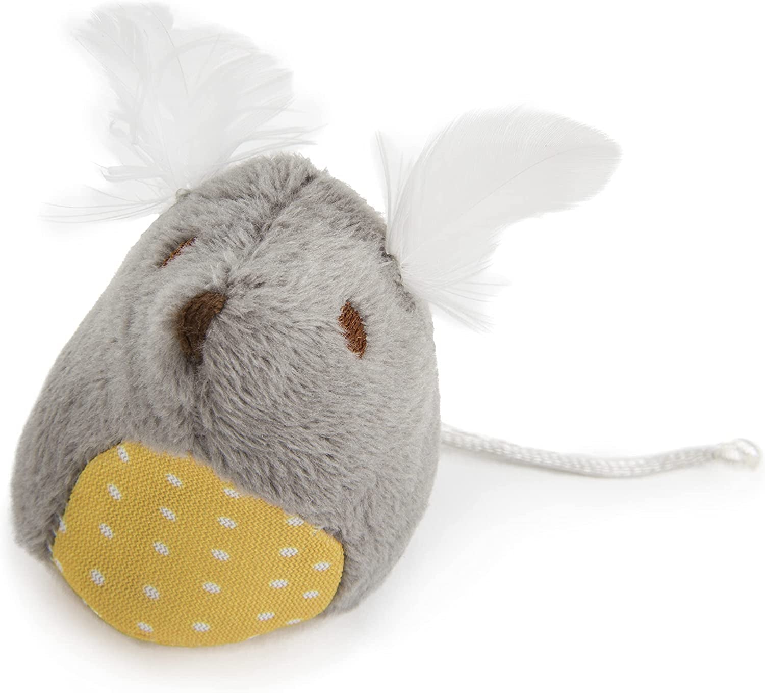 Mouse Mates Plush Catnip Cat Toys – 2 Count (Brown & Gray)