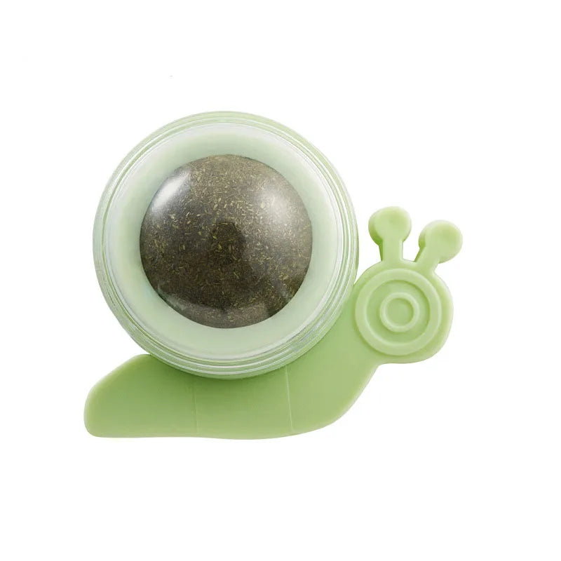 Natural Catnip Toy Ball with Dust Cover – Hairball Removal & Digestion Aid