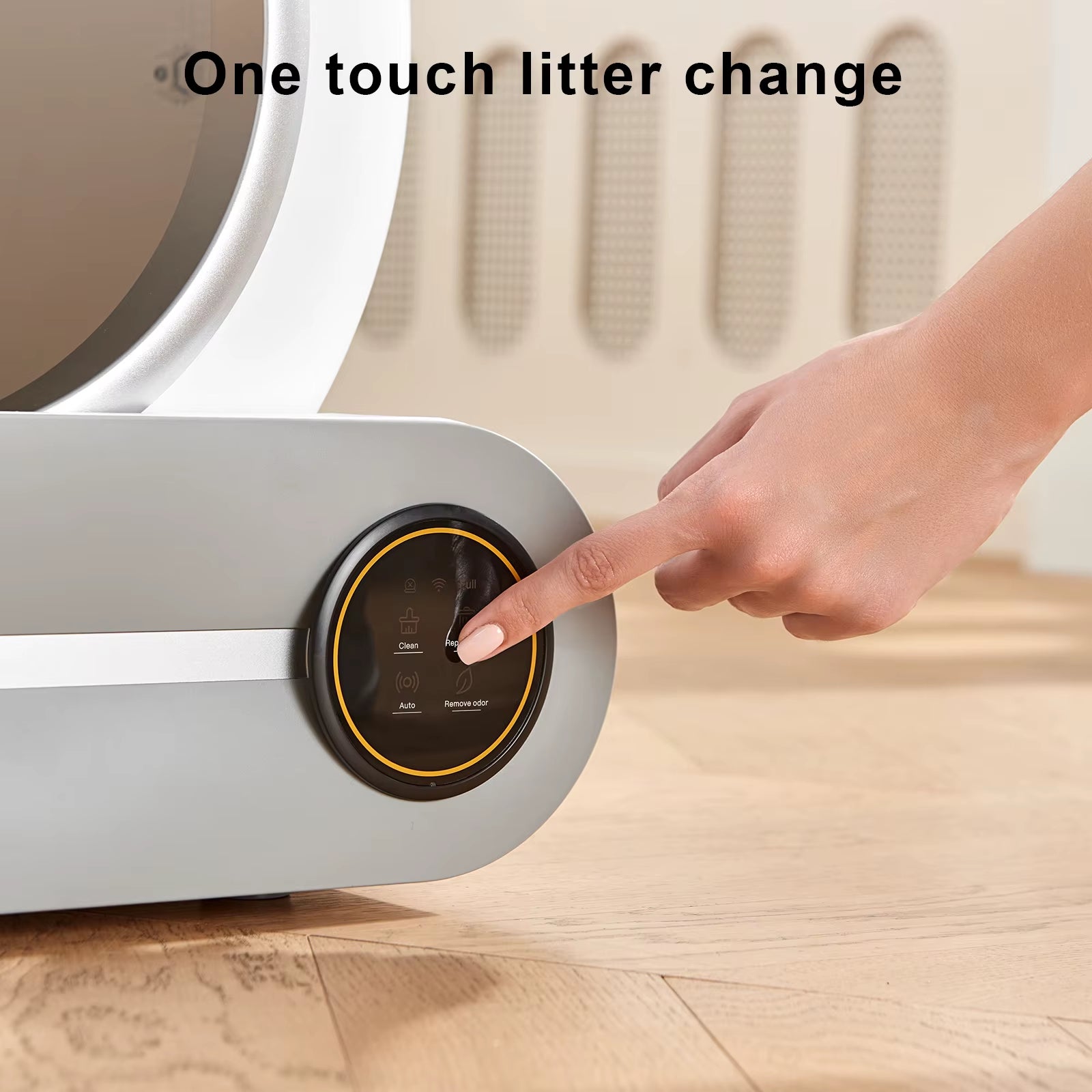 65L Smart Self-Cleaning Cat Litter Box with App & Litter Mat
